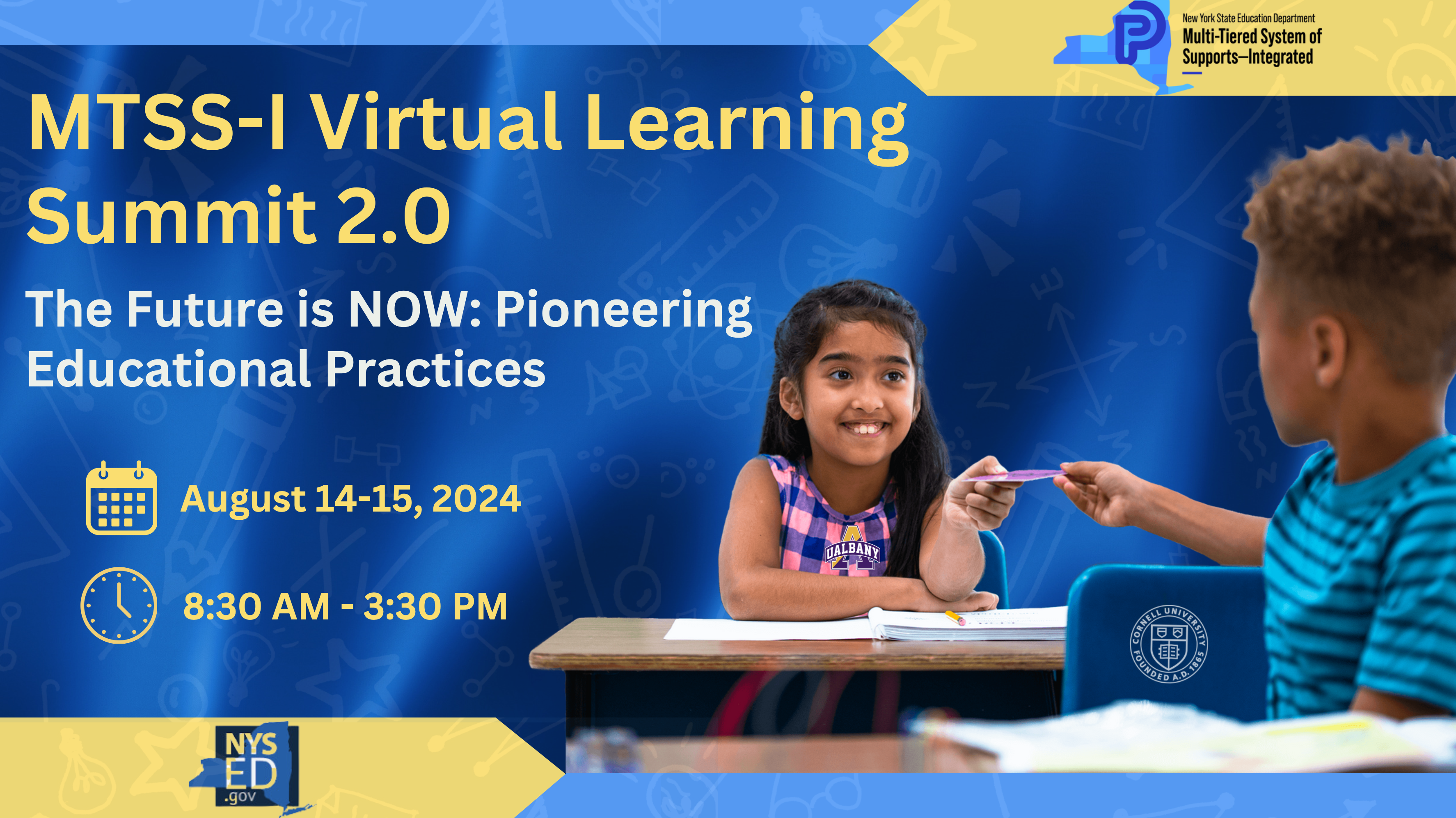 promotional flyer for virtual learning summit 2.0